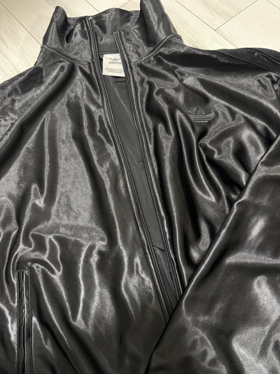 아디다스 Q3 오버사이즈 트랙탑 블랙 M 상품이미지1