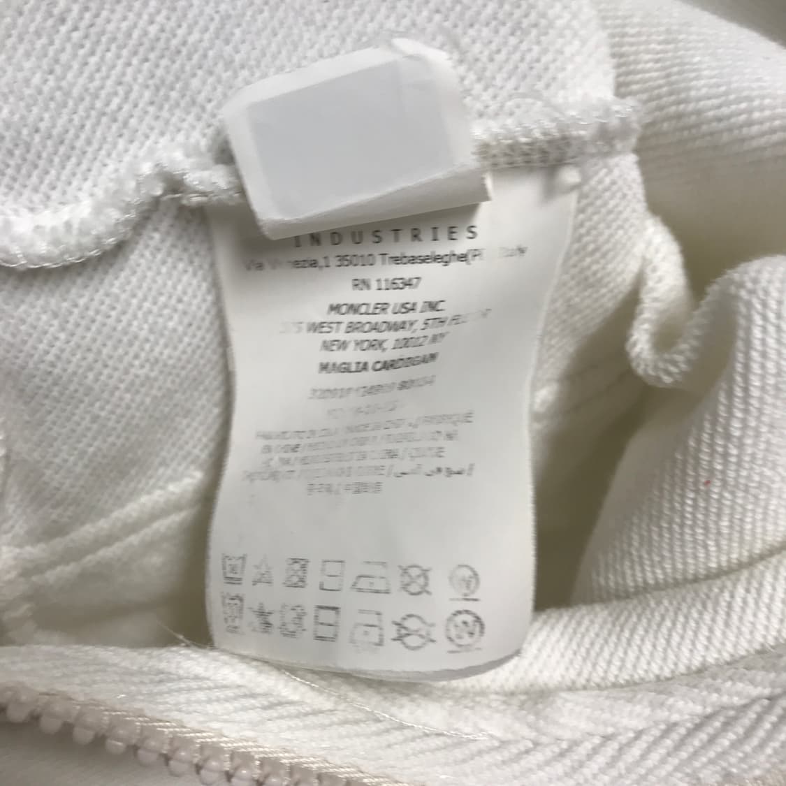 몽클레어 후드 집업 화이트 M 상품이미지6