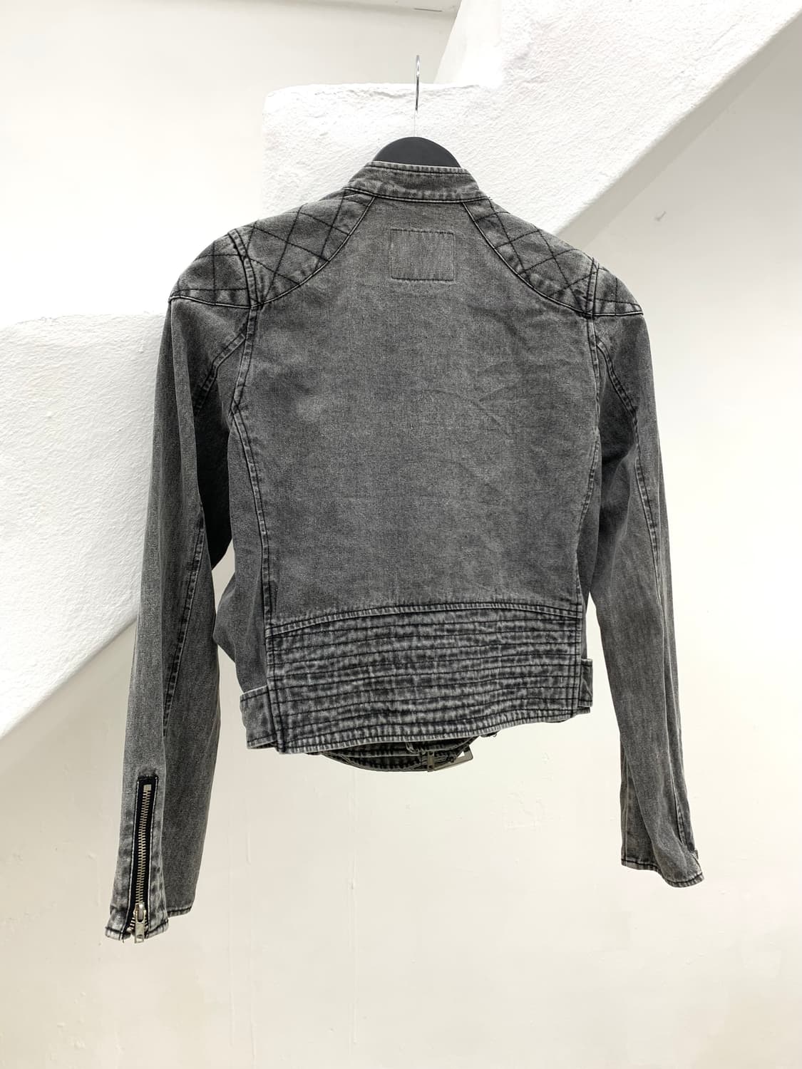 Denim multi zipper rider jacket   상품이미지6