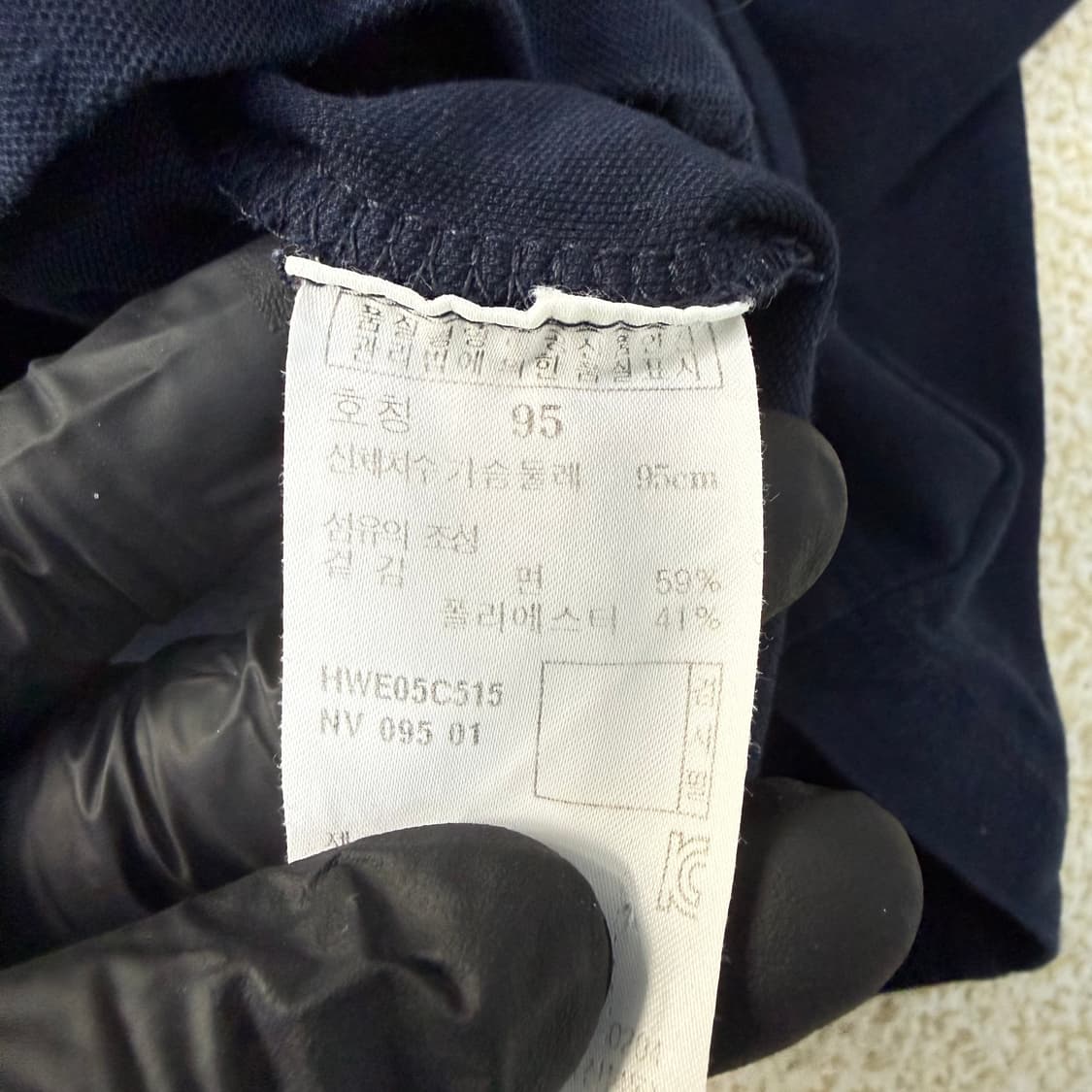 95 헤지스 골프 카라 긴팔티 0202T1 상품이미지4