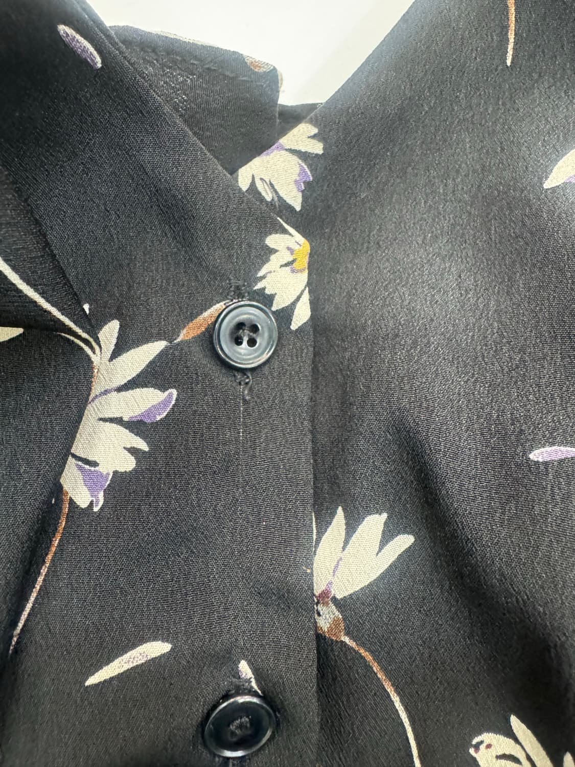 vtg 블랙 플라워 밴딩 롱원피스 상품이미지4