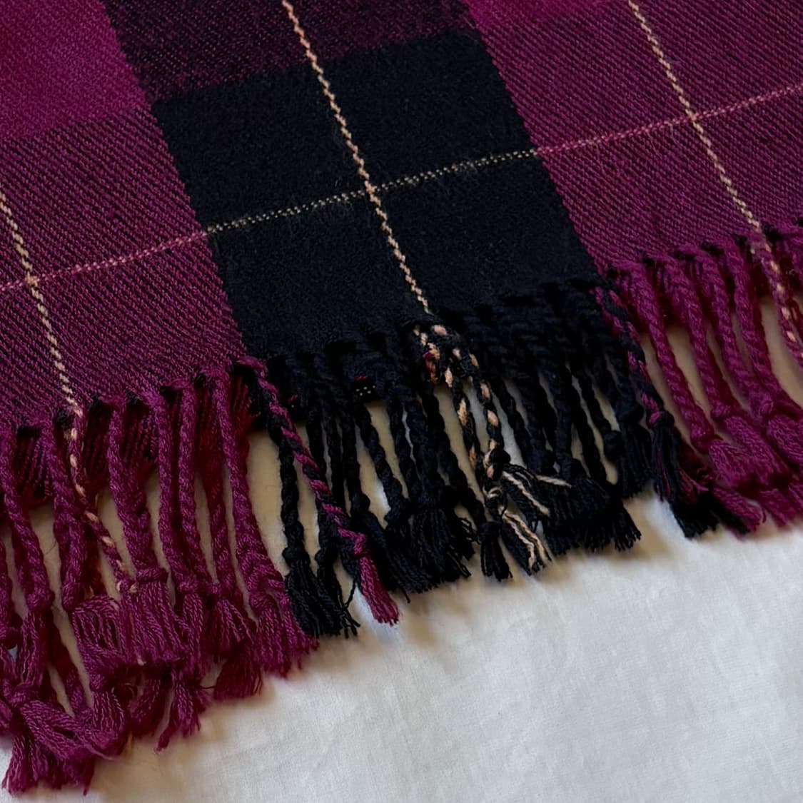 BEAMS 타탄체크 울아크릴 머플러 상품이미지5