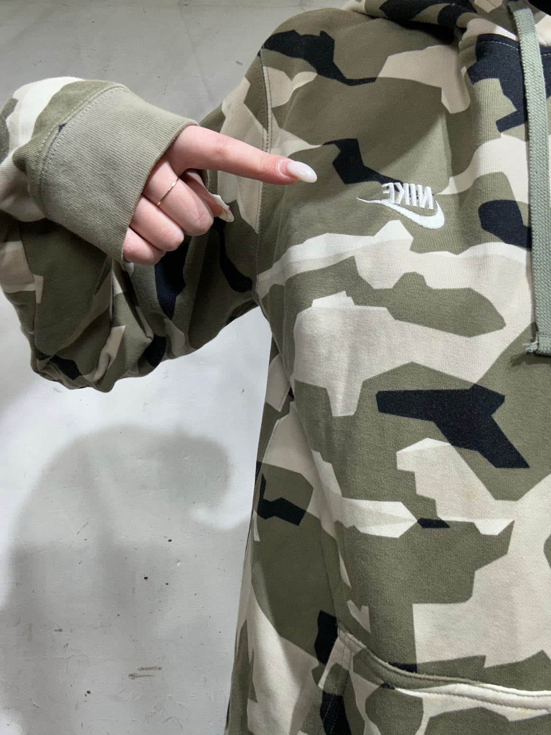 나이키 카모 밀리터리 패턴 후드티 M 상품이미지4