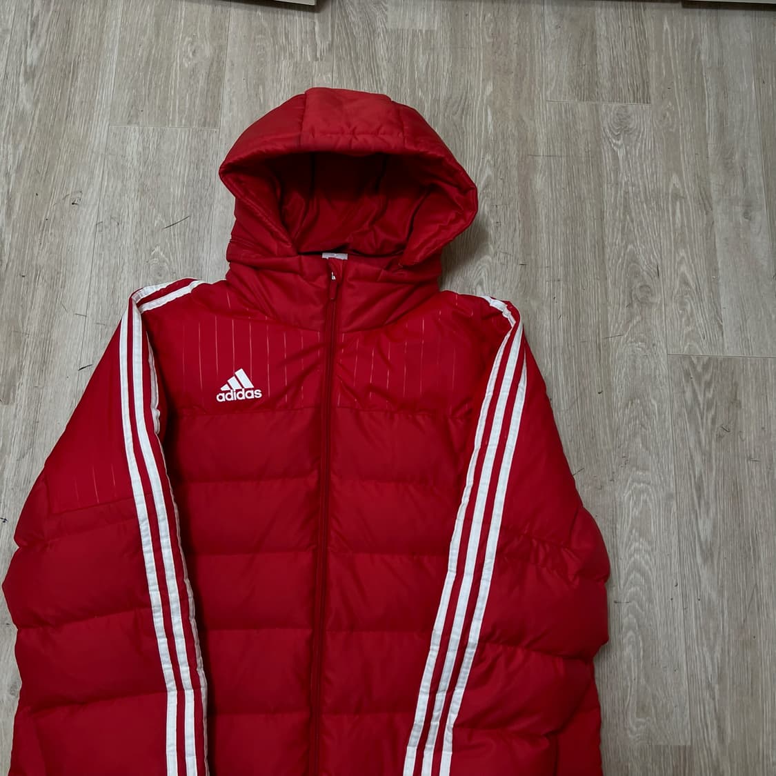 아디다스 남성 덕다운 후드 경량 롱패딩 XXL/110  상품이미지2