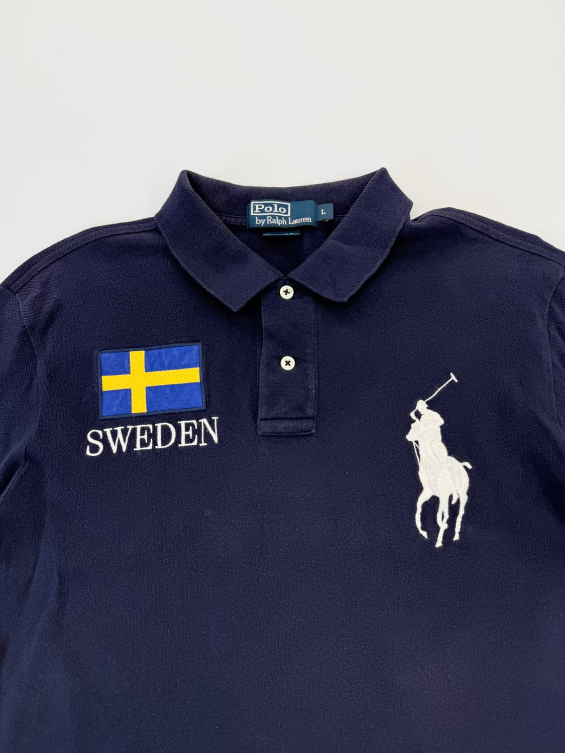 폴로 랄프로렌 스웨덴 빅포니 롱슬리브 카라티 상품이미지2