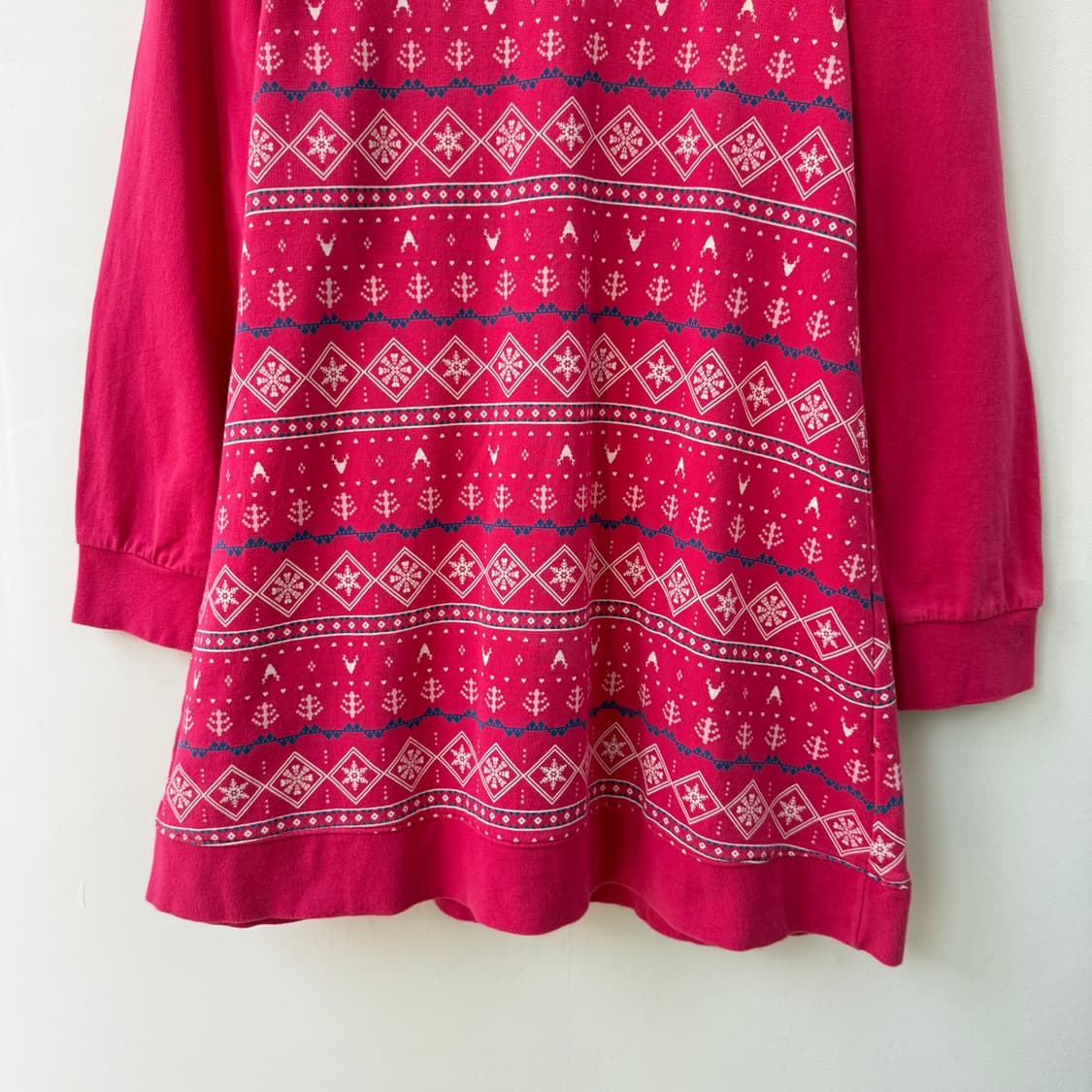 아디다스 네오 핫핑크 레이어드 긴팔티셔츠 상품이미지4