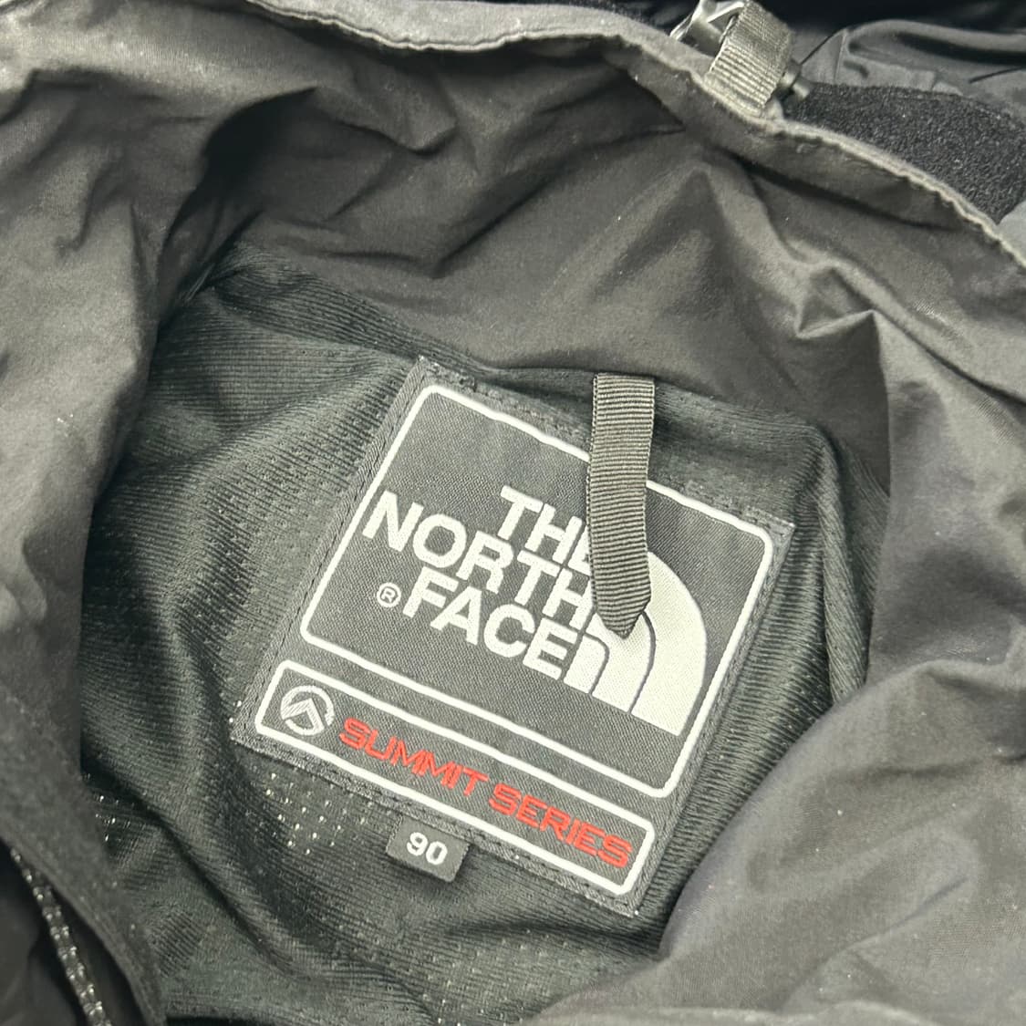 90 노스페이스 써밋 고어텍스 블랙 후드 바람막이 상품이미지4