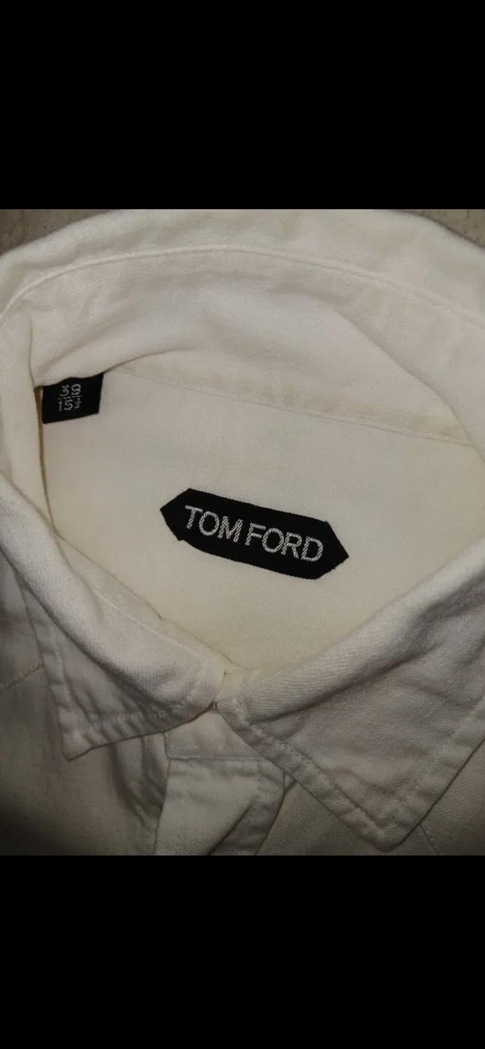 TOM FORD WHITE COTTON WESTERN SHIRTS 상품이미지9