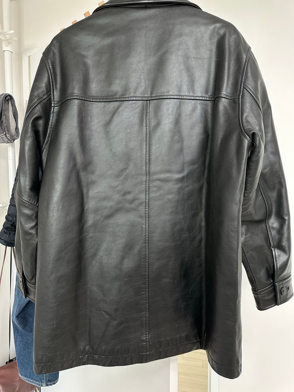 올드갭 old gap 레더 카코트 M 상태A 상품이미지3