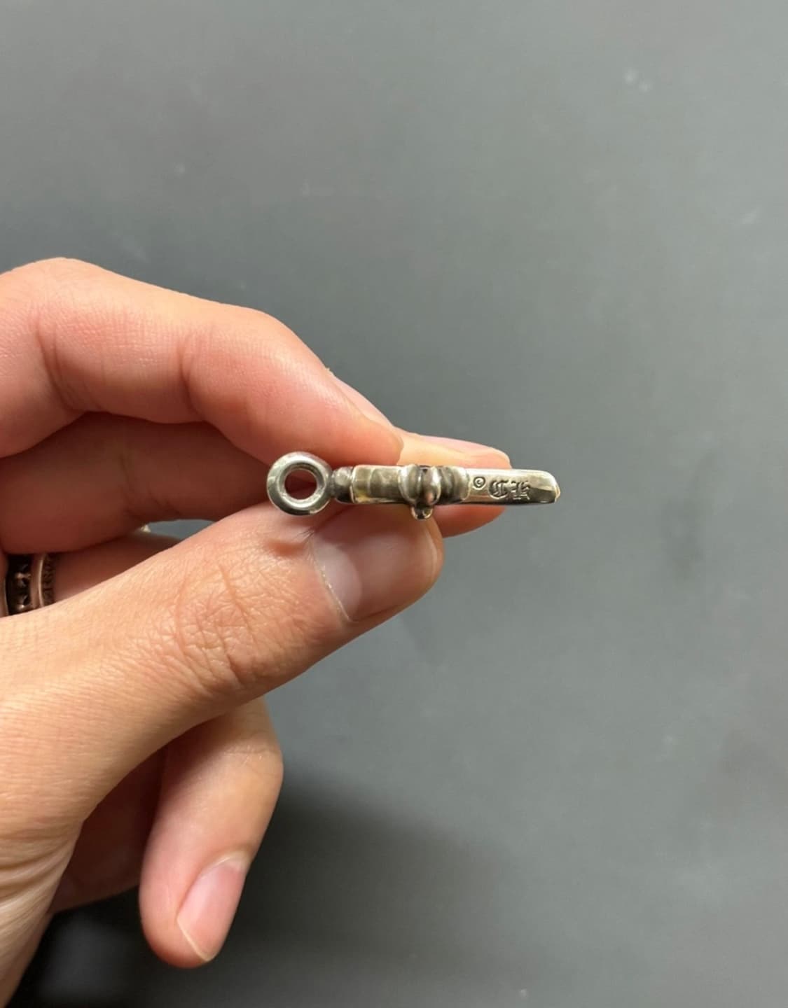 크롬하츠 타이니팻 블루 사파이어 풀파베 오리지널 + 롤체인 상품이미지3