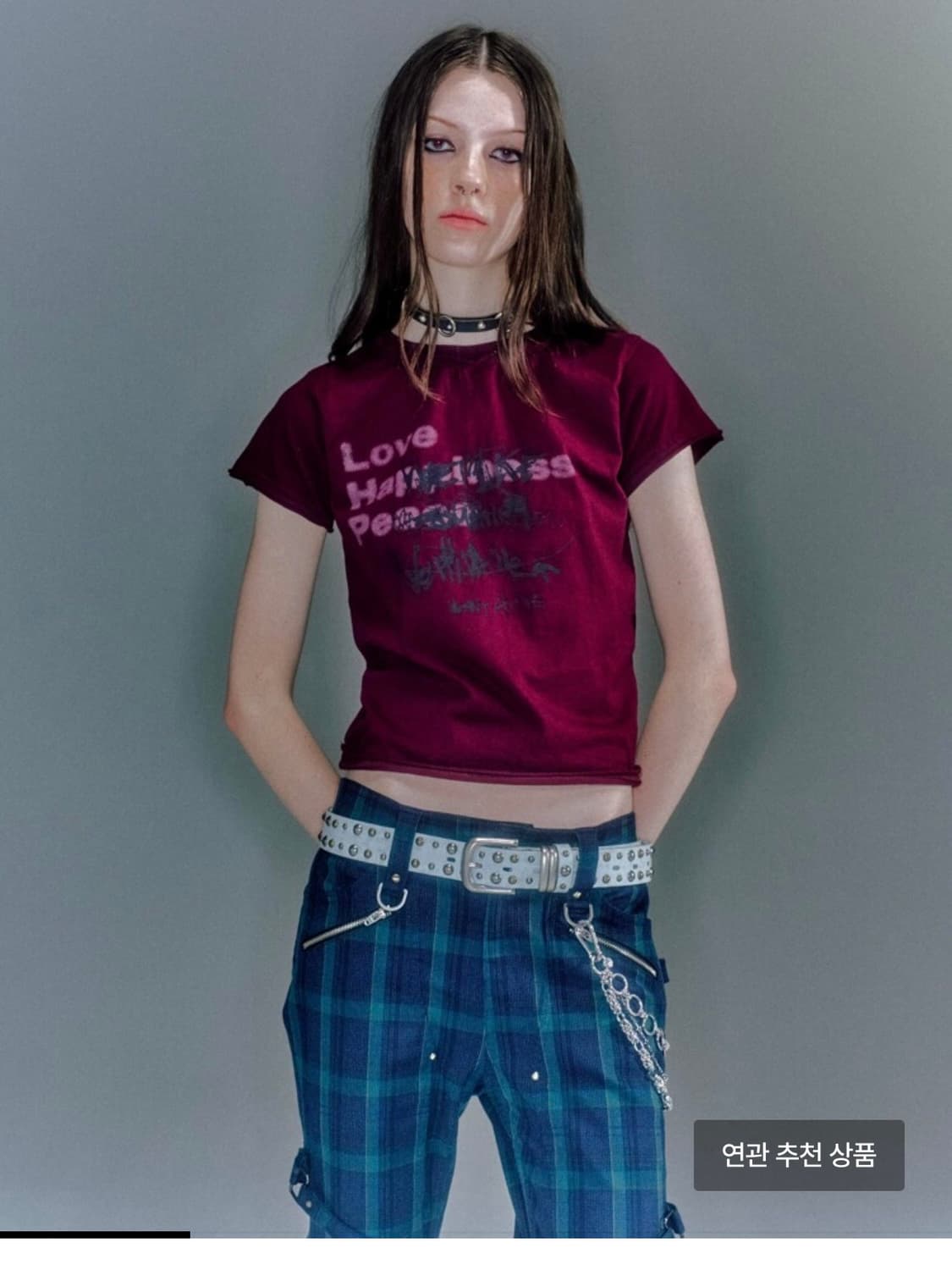 베이컨트아카이브 티셔츠 버건디 S 상품이미지1