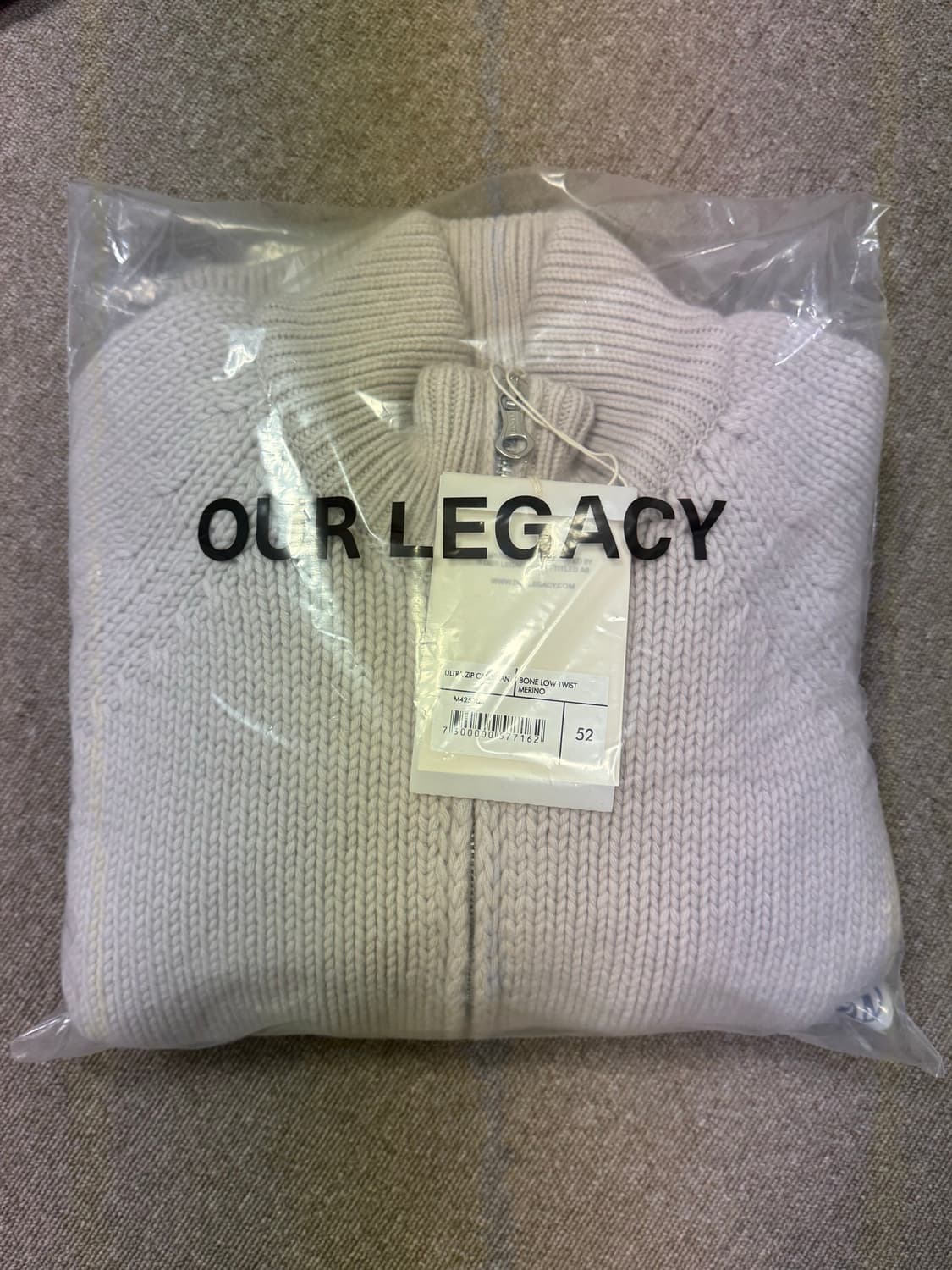 (새상품) 52사이즈 아워레가시 울트라 집 가디건 본 색상 상품이미지3