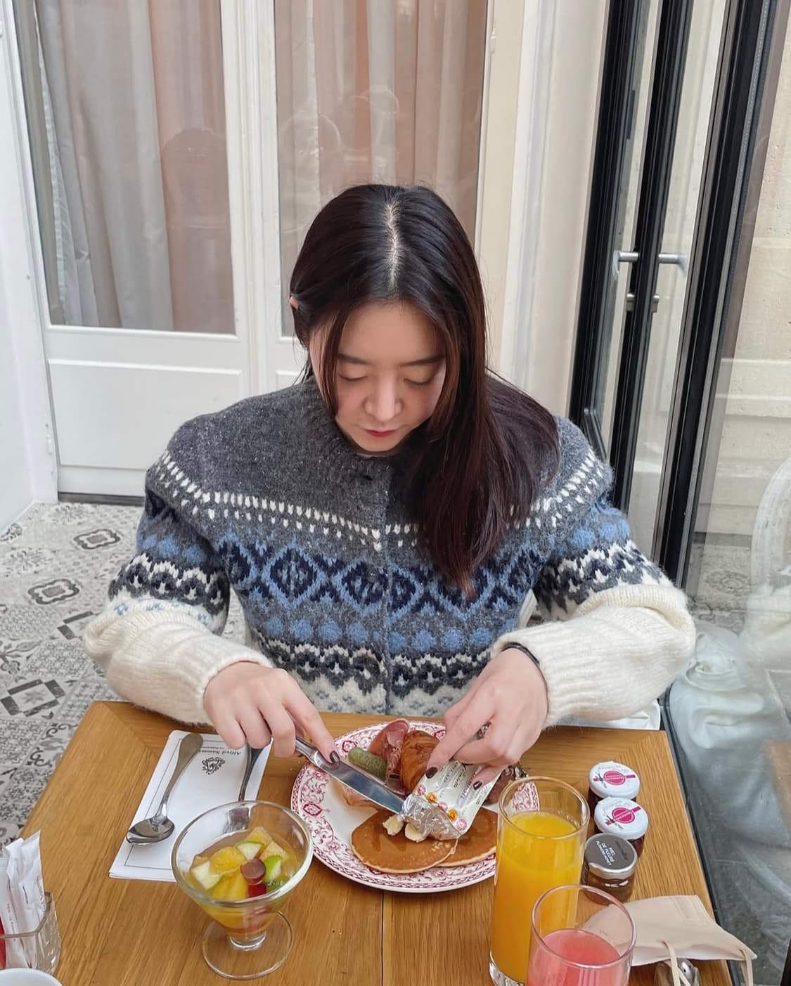 택O) 그로브 노르딕 가디건 그레이 상품이미지3