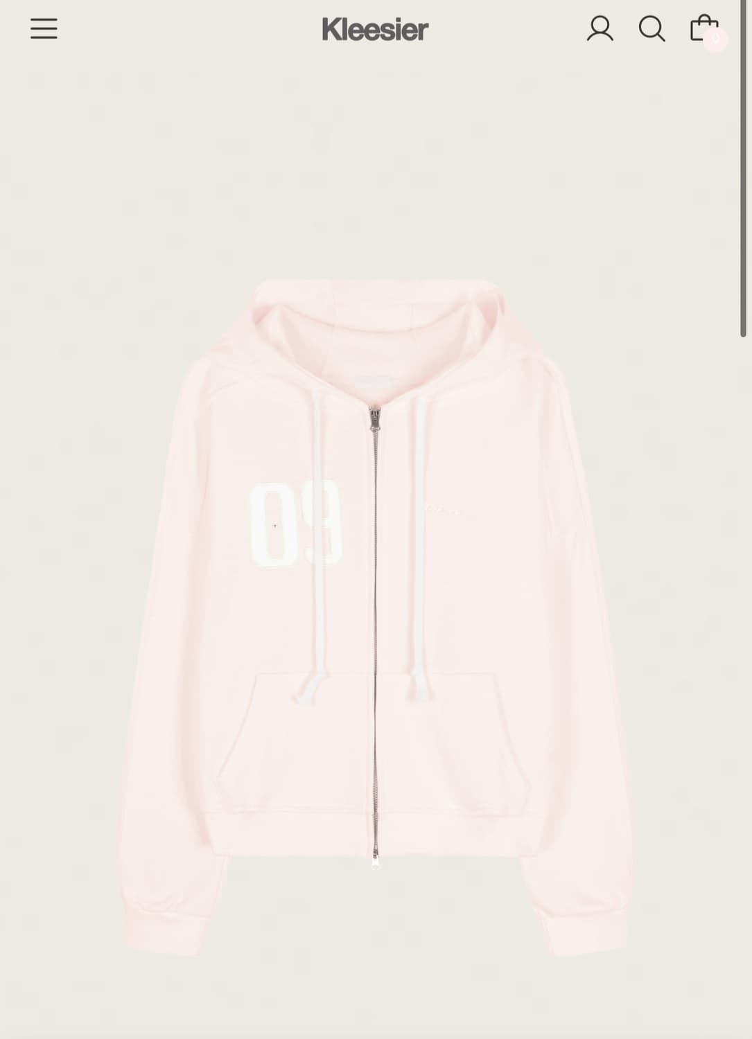 클리시어 쿨 핑크 혹은 핑크 09 후드집업 구해요…. 상품이미지2