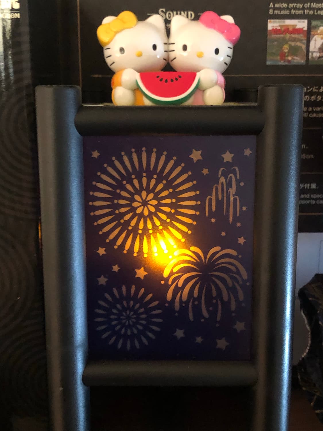 07s 레어 마츠리 수박 키티 조명 상품이미지2