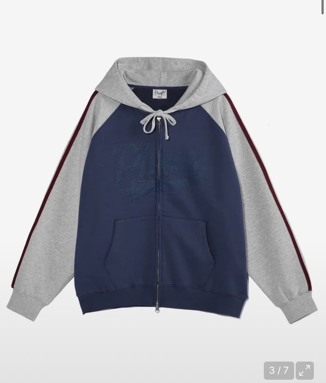 피지컬 디파트먼트 스타테일 컬러블럭 후드집업 상품이미지1