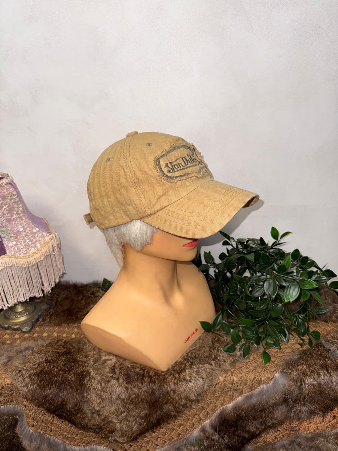 Von Dutch washing beige logo ball cap 상품이미지5