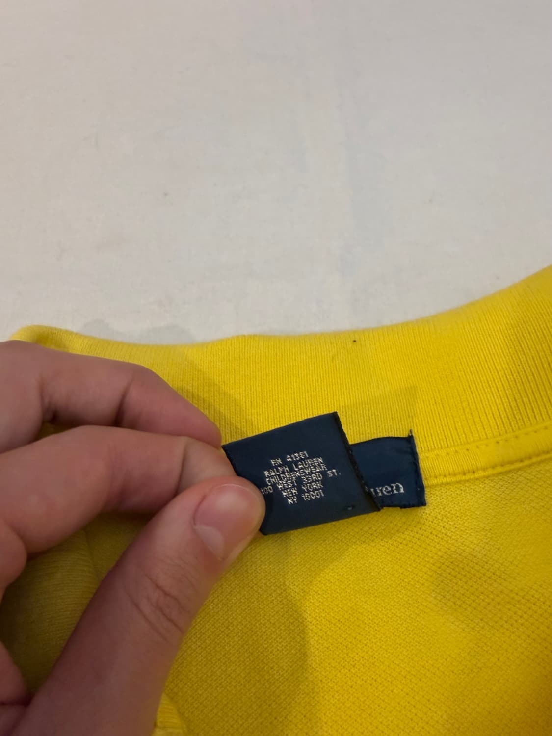 폴로 랄프로렌 빅포니 카라티 옐로우 상품이미지4