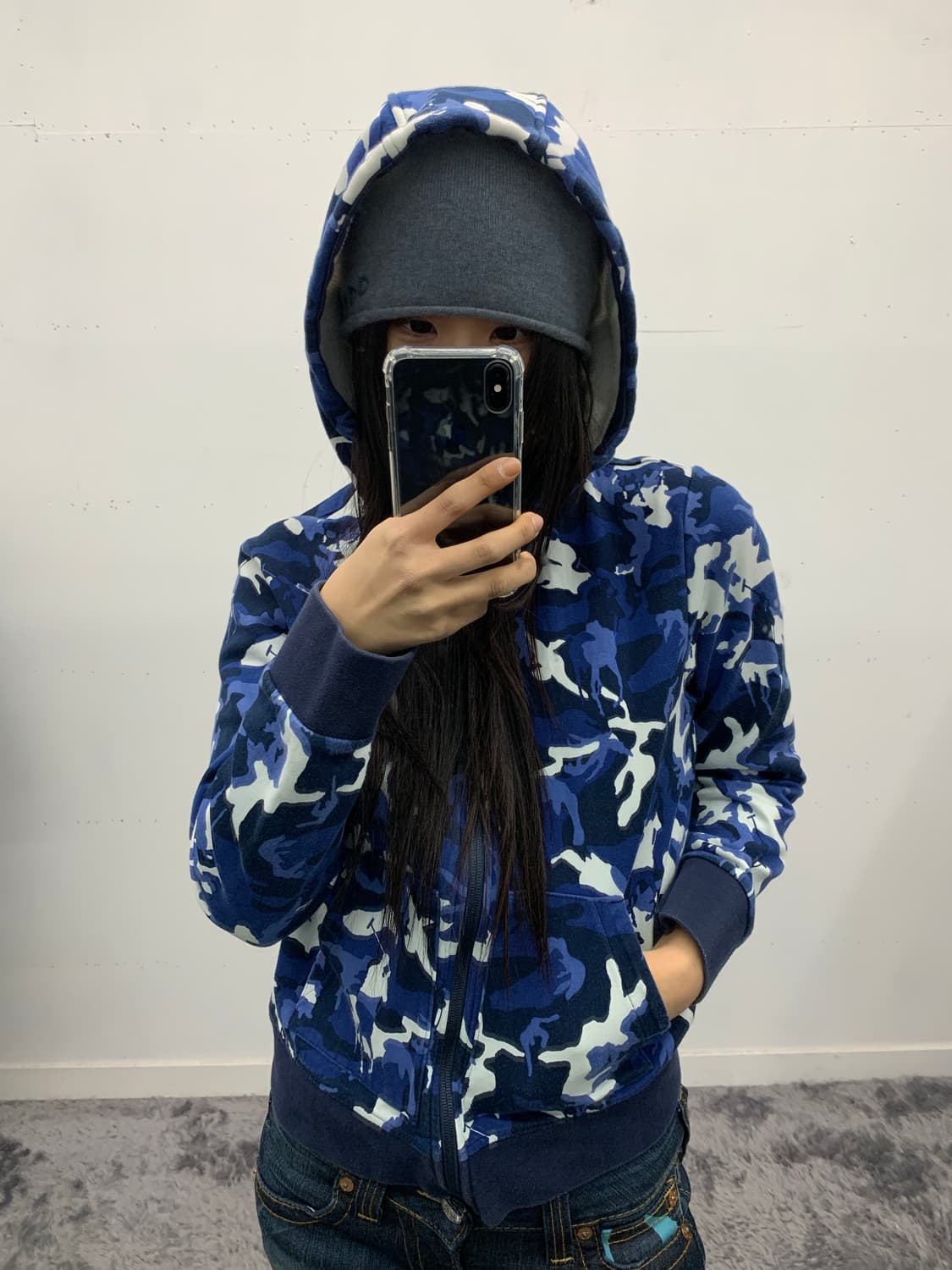 폴로 랄프로렌 포니 카모 후드집업 상품이미지1