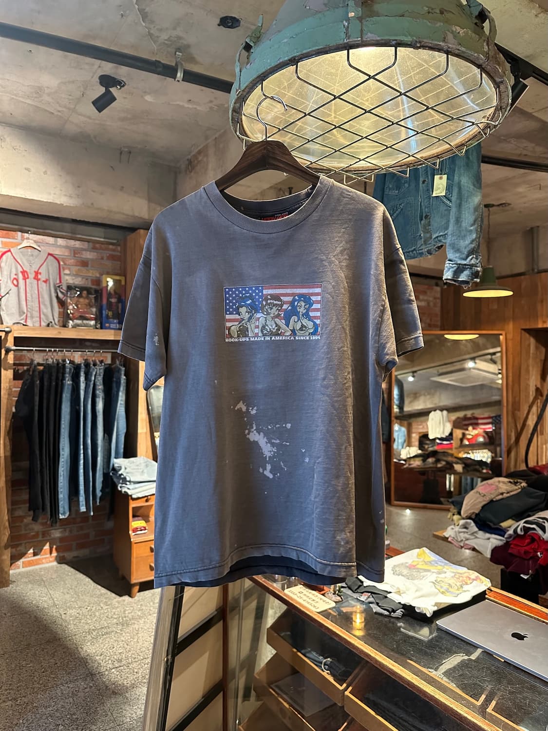 90s USA Hook Ups 빈티지 훅업스 반팔 티셔츠 상품이미지2