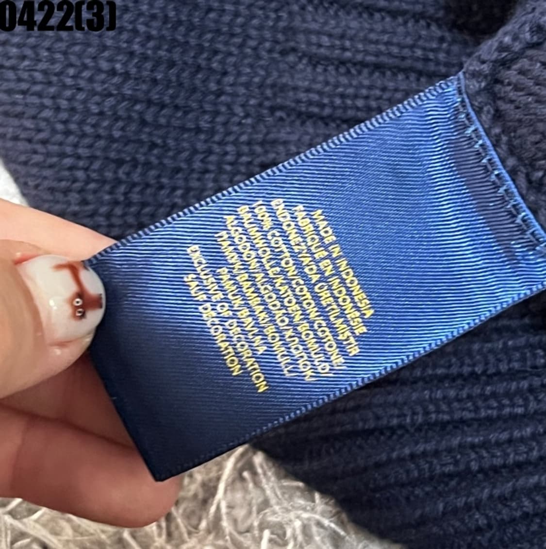 폴로 랄프로렌 니트 반집업 상품이미지5