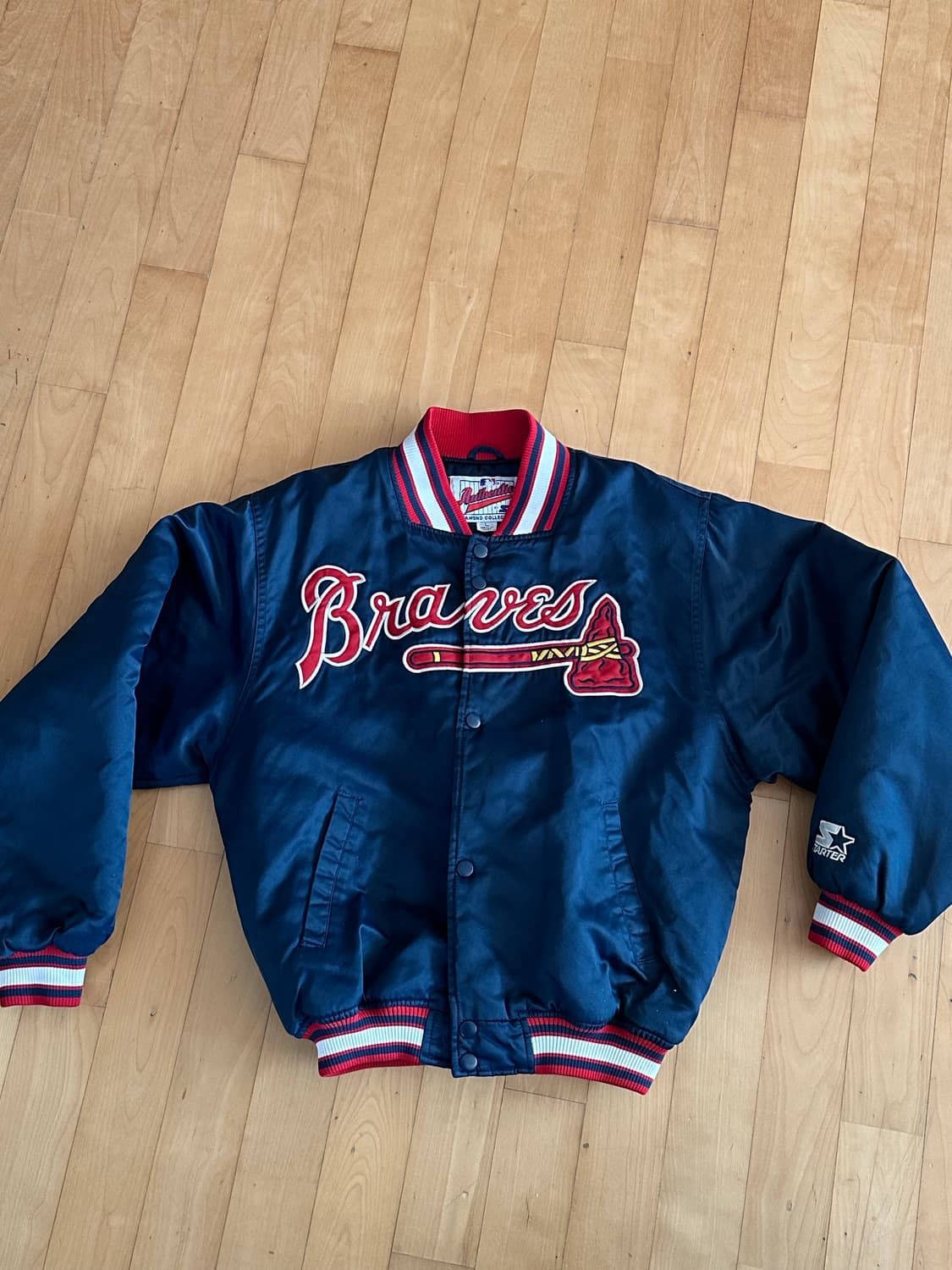90‘ 스타터 ‘Atlanta Braves’(애틀랜타) 자켓 상품이미지1