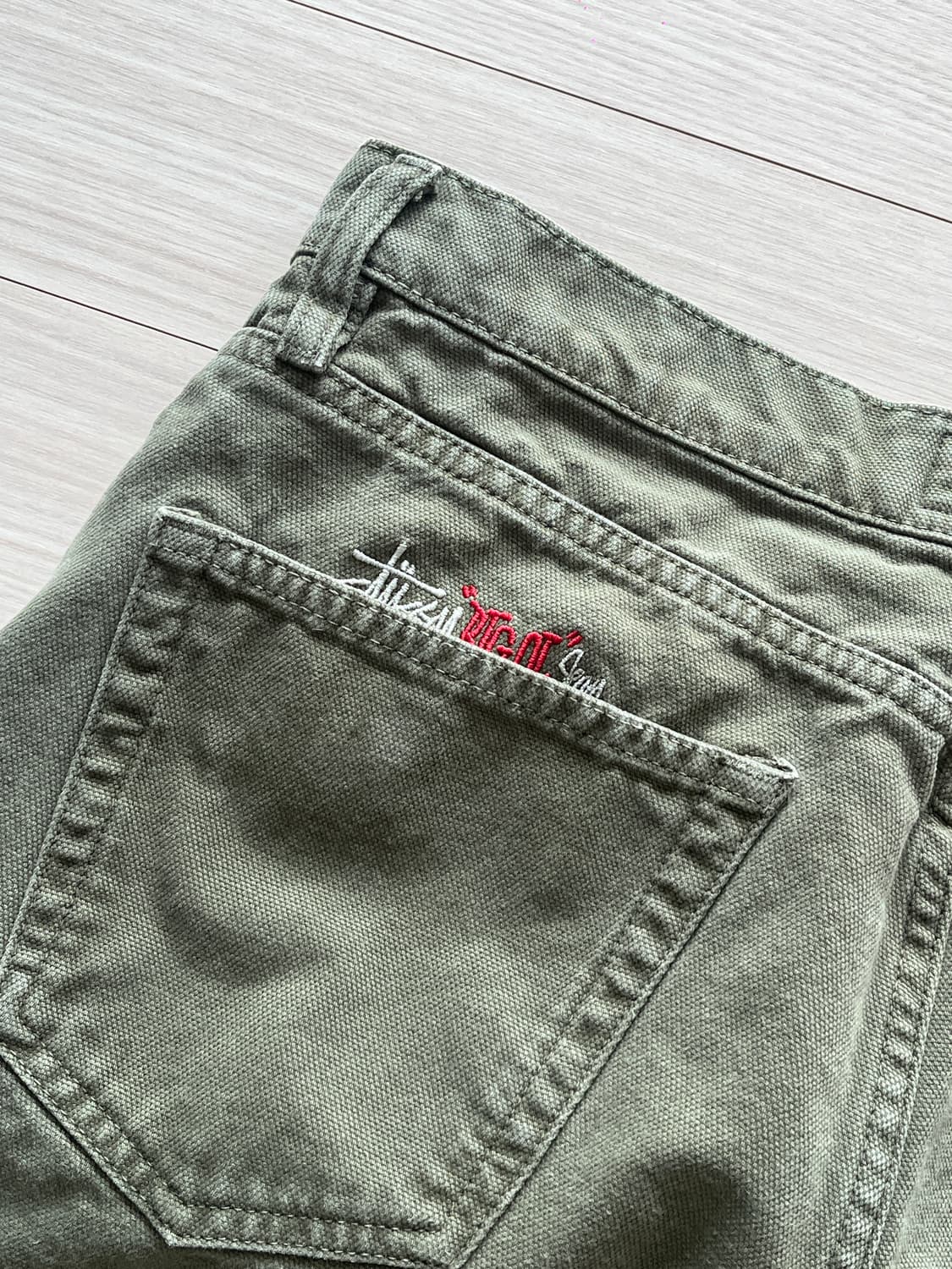 stussy 스투시 데님 빅올진 올리브 컬러 30 상품이미지1