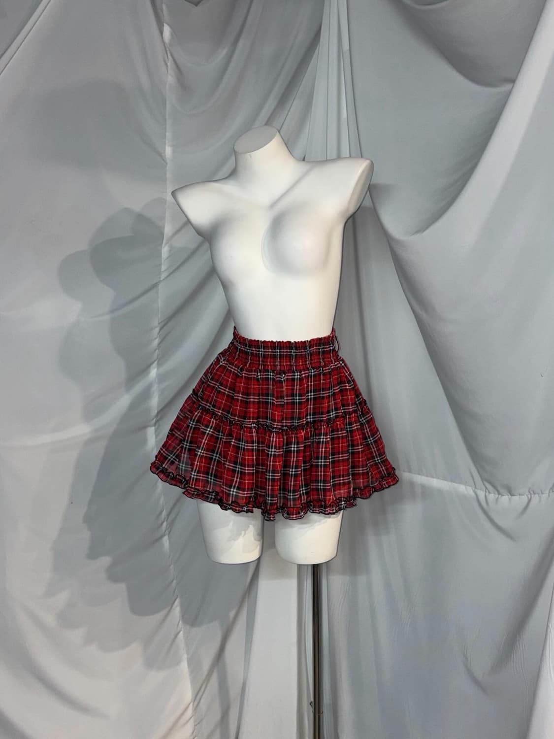 캐캐체 아무깔 레드체크 프레피 코디세트 상품이미지2