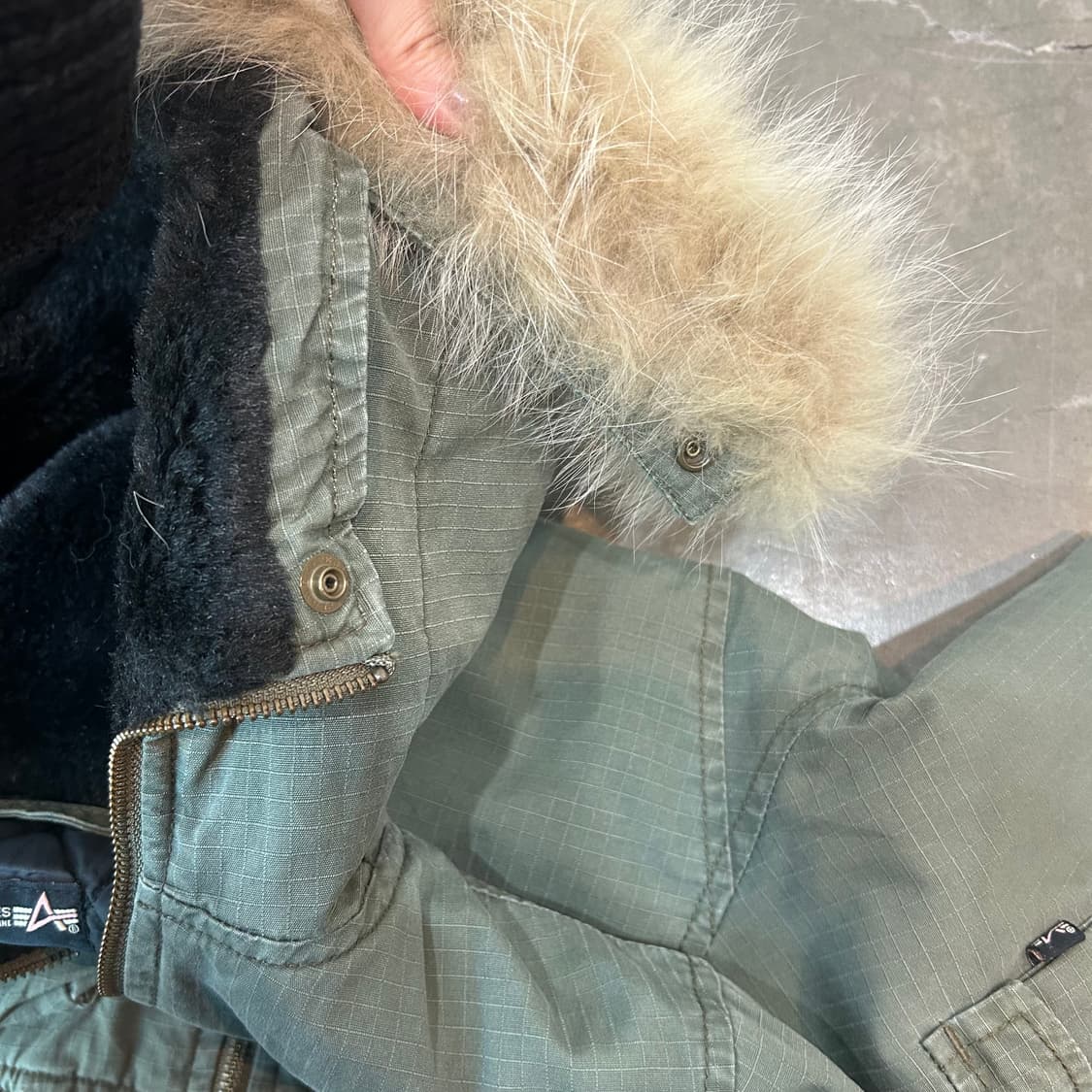 알파인더스트리 후드 크롭점퍼 상품이미지5