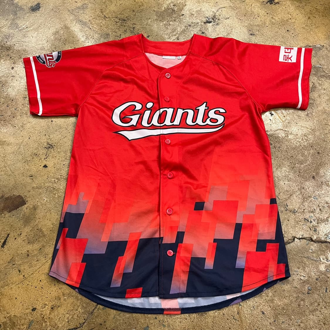 [정품/XL] 롯데자이언츠 동백 유니폼 레드 b8 상품이미지2