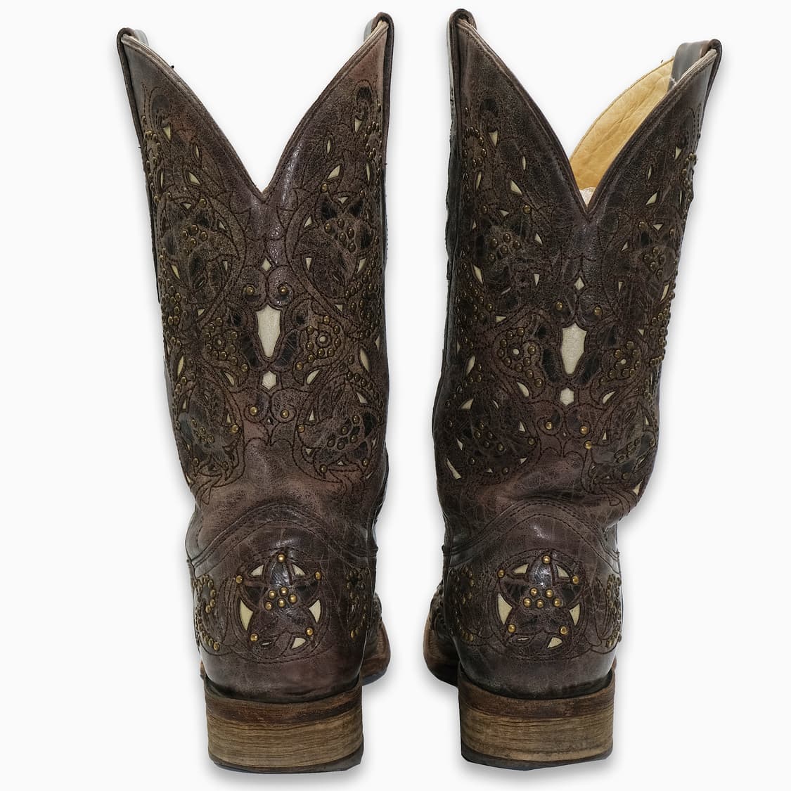 빈티지 코랄 웨스턴 스터드 레더 부츠 9M(260)사이즈 BT26005 상품이미지3