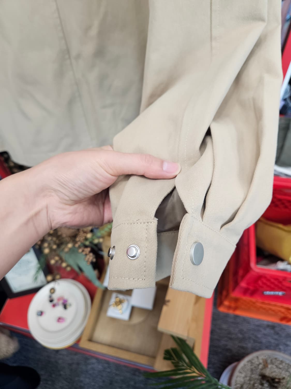 새상품) 사파리 헌팅자켓 하프 워크자켓 상품이미지7