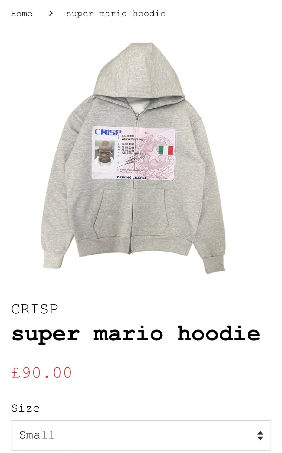 cirsp super mario hoodie  상품이미지1