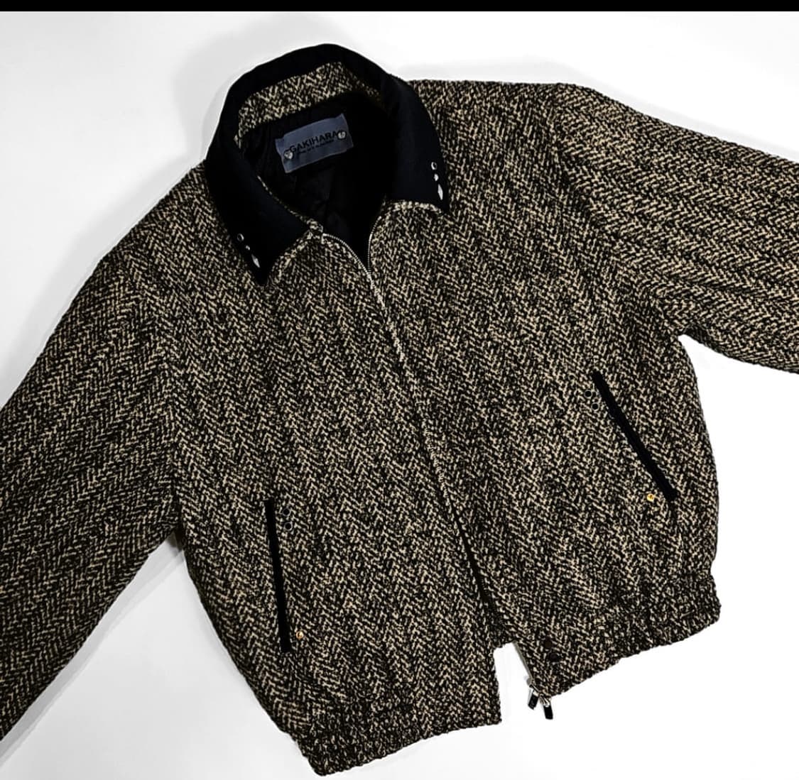 GAKIHARA 더블카라 트위드 자켓 상품이미지2