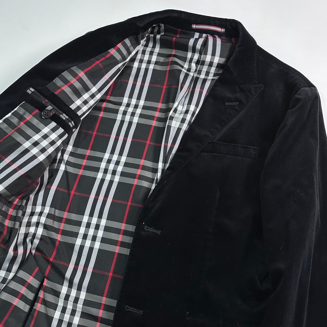 버버리 블랙 벨벳 블레이저 자켓 상품이미지5