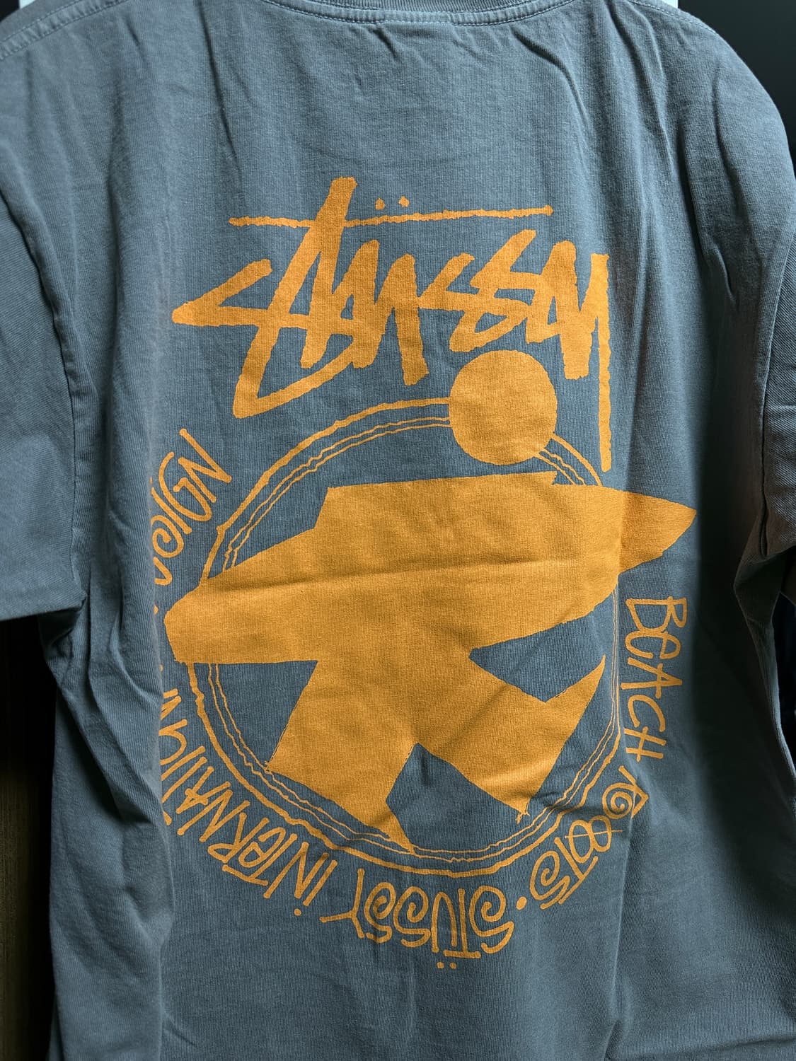 [M] 스투시 비치 루트 티셔츠 그레이 상품이미지4