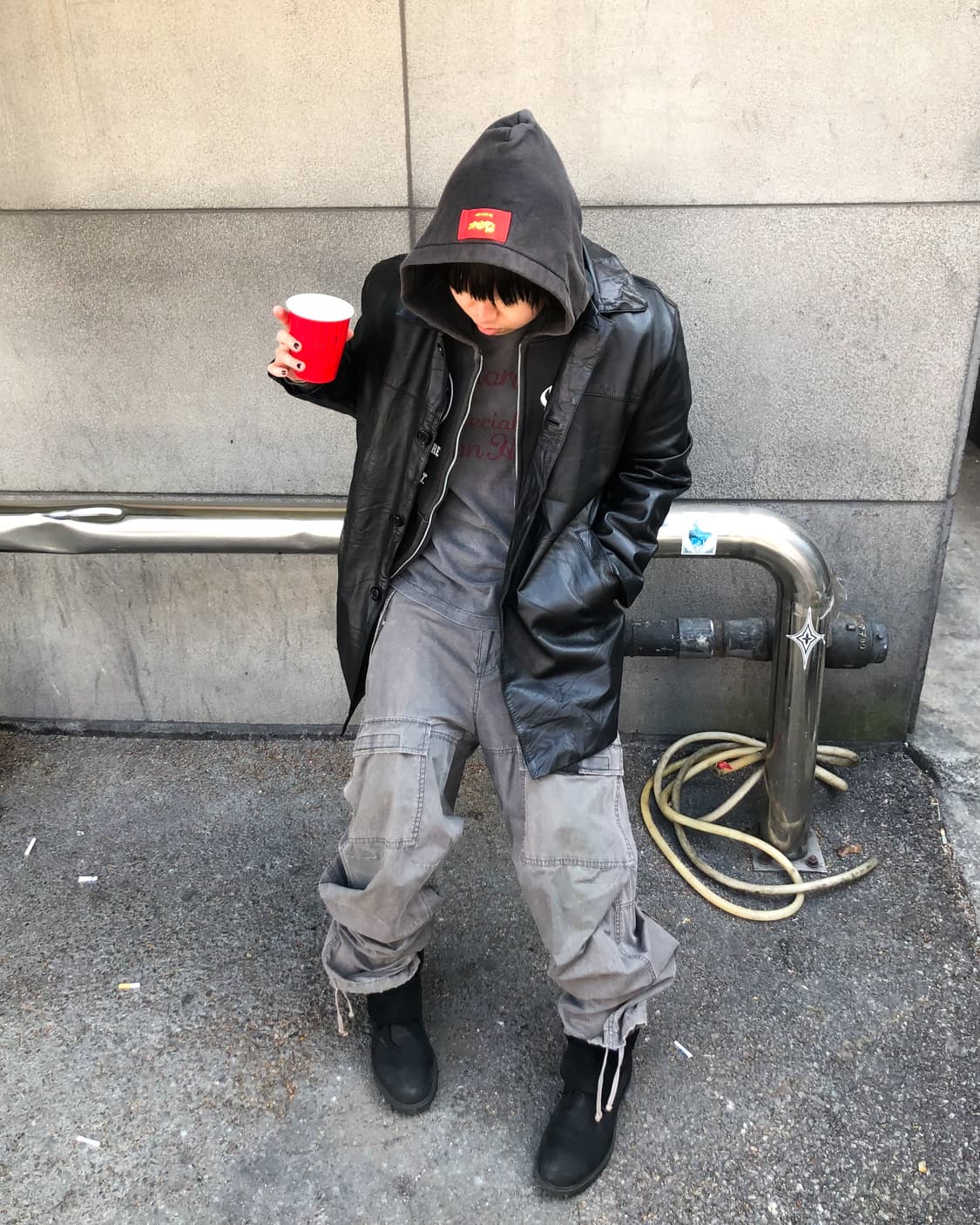 아이언하트 모터사이클 워시드 롱슬리브 상품이미지2