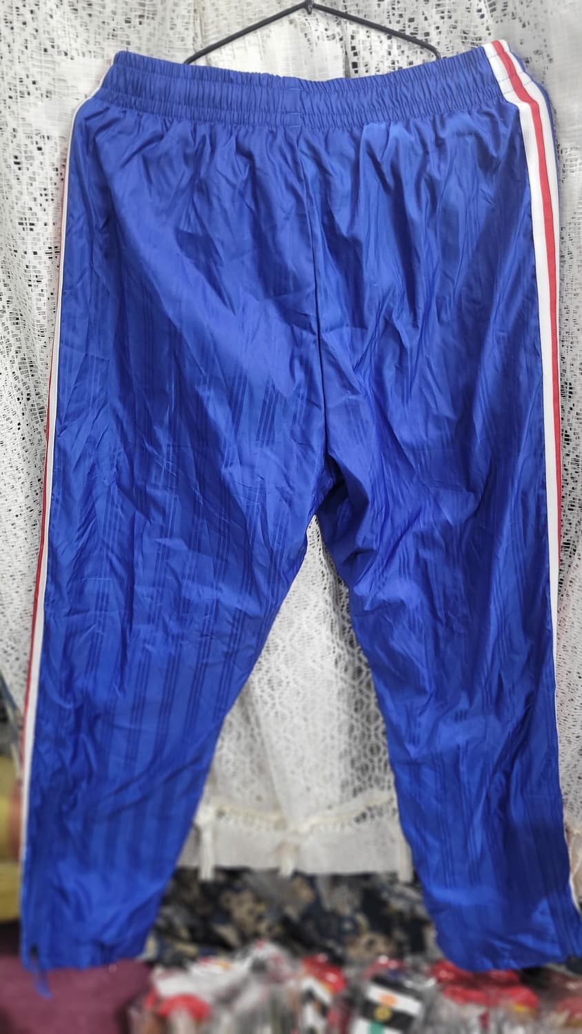 아디다스 블루 삼선 트레이닝 바지 상품이미지3