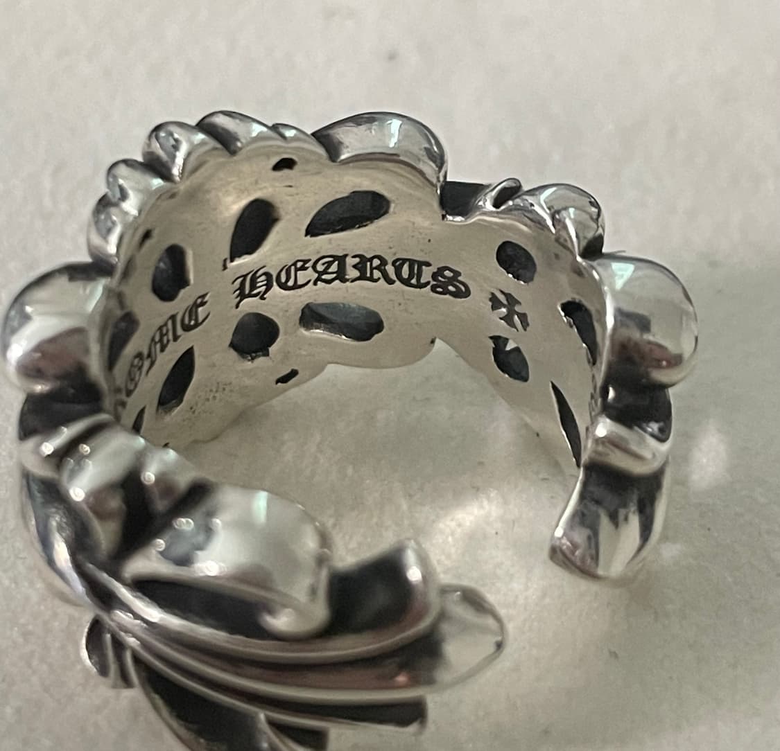 크롬하츠 더블 플로랄 링 US9 상품이미지3