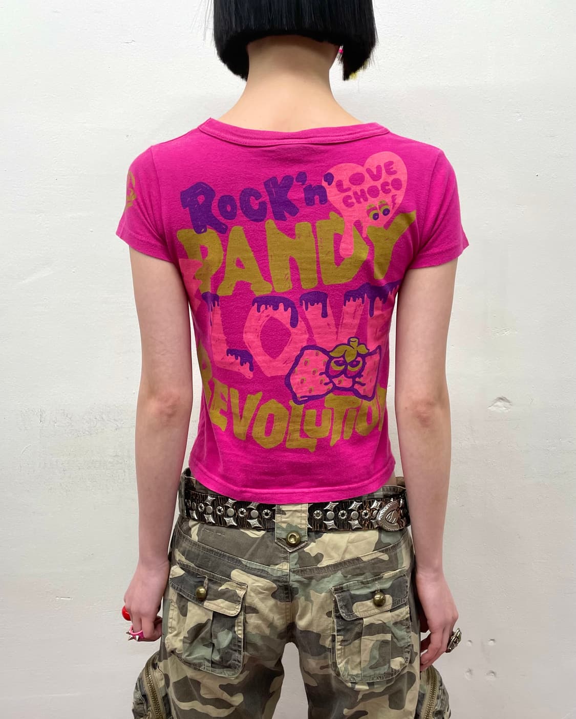 Love Strawberry Panda Pink T-shirt  상품이미지2
