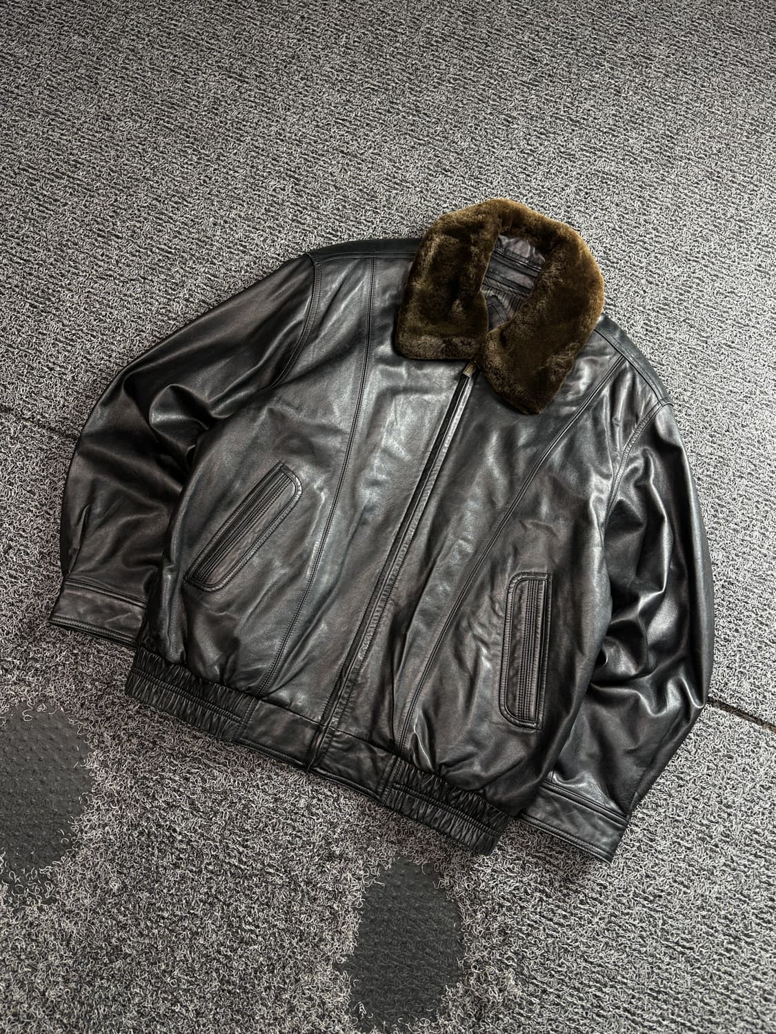 빈티지 아카이브 랜스킨 양가죽 봄버 자켓 3606 상품이미지1