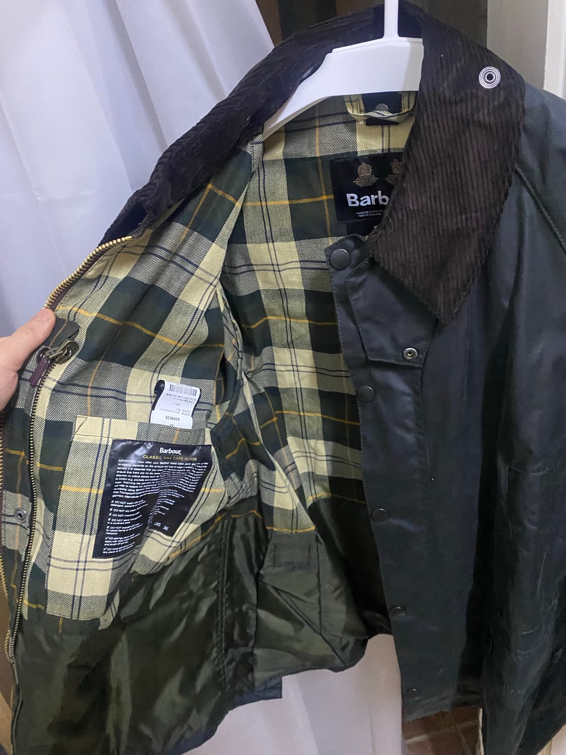 바버 비데일40 새상품 세이지그린 상품이미지3