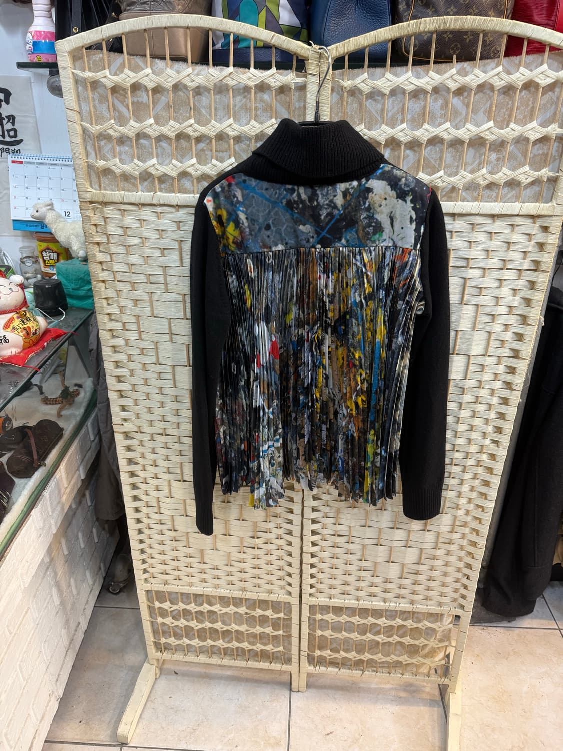 1/55-66 정품 사카이+잭슨폴록 터틀넥 니트 팝니다 상품이미지7