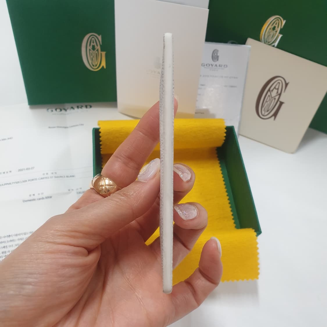 고야드 생쉴피스 카드지갑 스페셜 화이트 상품이미지4