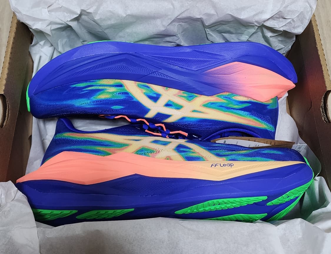 [275/285] 아식스 슈퍼블라스트 3 코발트 버스트 라이트 블루오렌지 상품이미지1