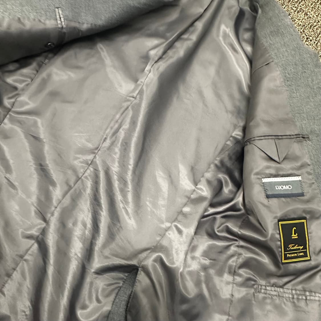 LUOMO 워모 프리미엄라인 캐시미어 울 정장 자켓 그레이 105(XL) 상품이미지7