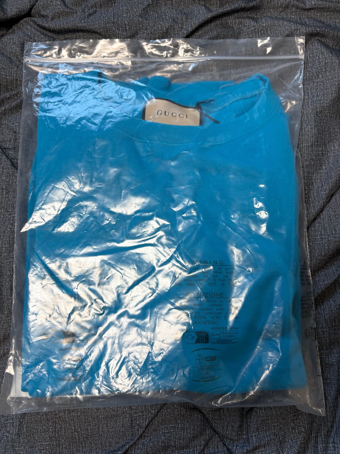 XL 구찌 블루 스웻 맨투맨 새상품 상품이미지2