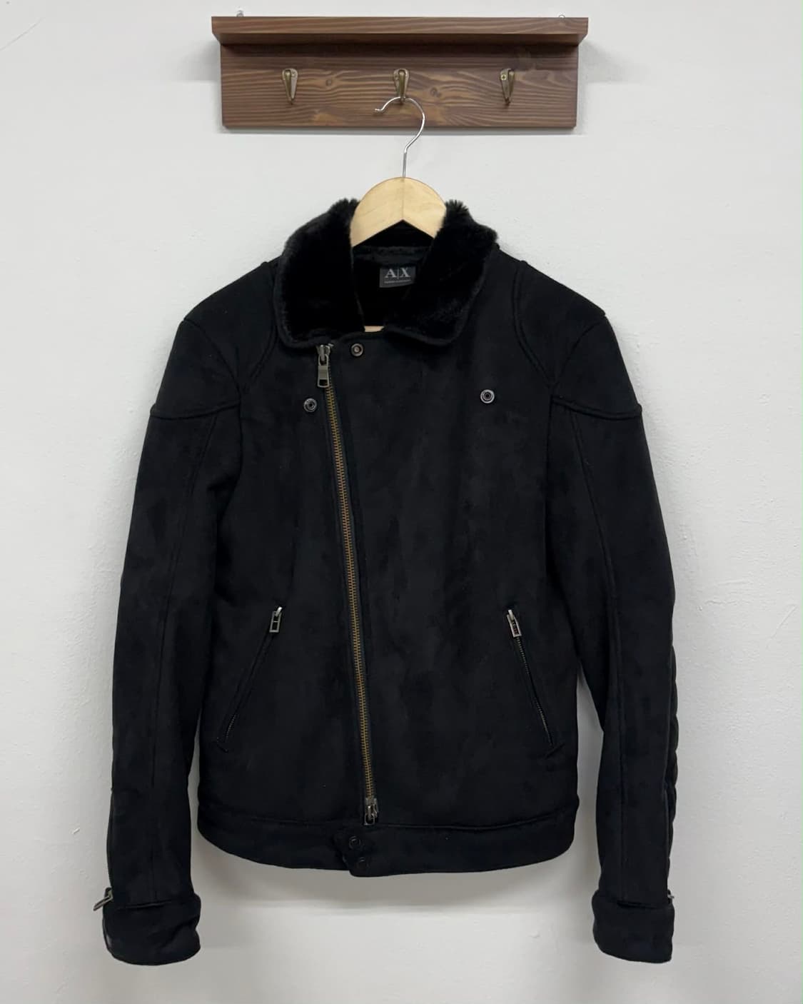 [S] 아르마니 익스체인지 투웨이 포우 퍼 바이커 자켓 상품이미지3