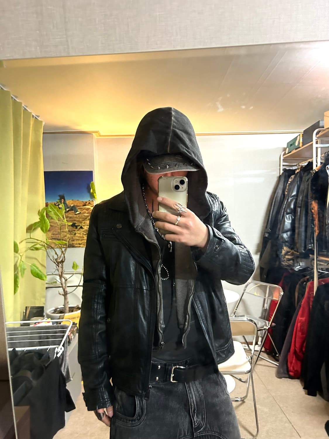 Clavin Klein Leather Jacket 상품이미지2