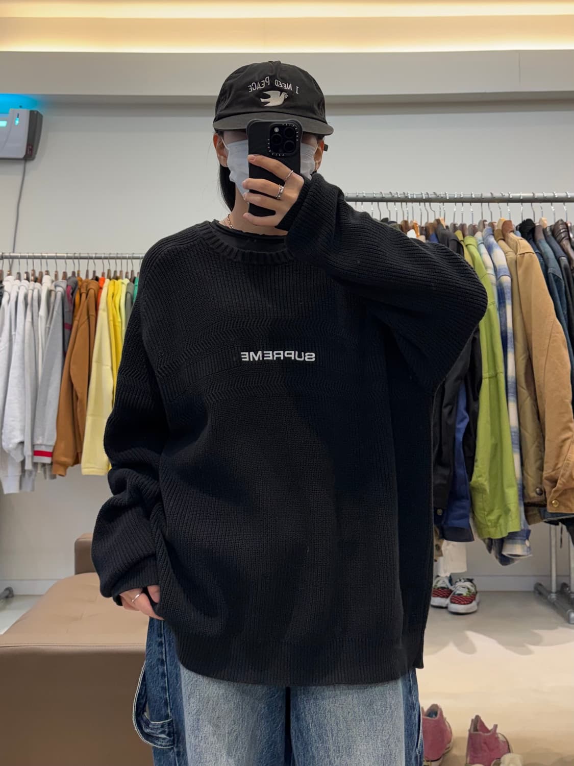 슈프림 체스트 스트라이프 라글란 스웨터 니트 상품이미지5